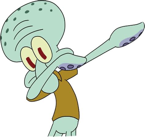 Squidward Dab Stickers By Jesabelle Redbubble