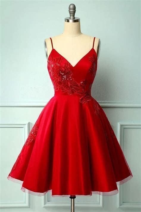 Red Appliques Homecoming Dress Short Prom Dress Charming Party Dress Yy 536 In 2021 Red Dress