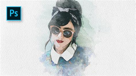 Cara Membuat Efek Lukisan Potrait Watercolor Di Photoshop Photoshop Tutorial Indonesia Learn