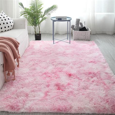 79 Large Pink Shaggy Fluffy Rugs，fur Area Rugs，modern Soft Floor