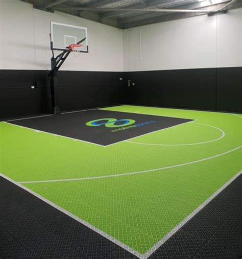 Garage Basketball Court Build Solution And Tiles Sale Zsfloor