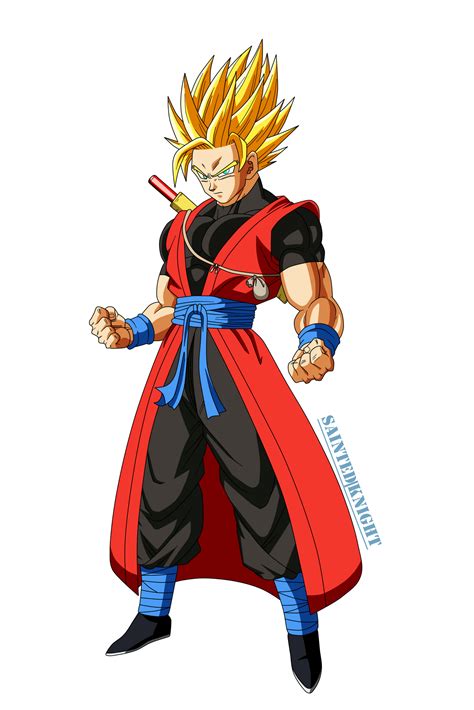 This form is from the new super dragon ball heroes preview where ssj 4 goku was fighting ssjb goku! Dragon Ball Heroes - Xeno Goku Ssj Render by SaintedKnight ...