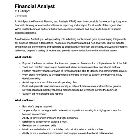 View the financial analyst job description for information and details about this position. What Does a Sales Analyst Do? We Break It Down