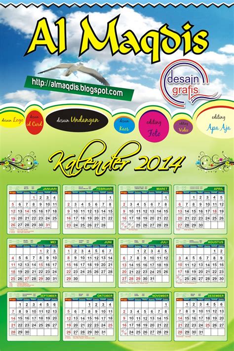 Kalender 2016 Cdr Komplit Tanggalan Jawa Dan Hijriyah
