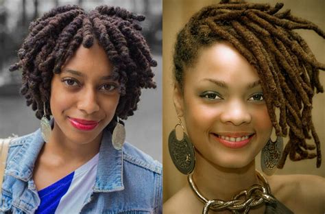 This short style is a combination of loose hair and dreadlocks. Eye Catching Black Women Dreadlocks For Authentic Looks | Hairstyles, Haircuts and Hair Colors ...