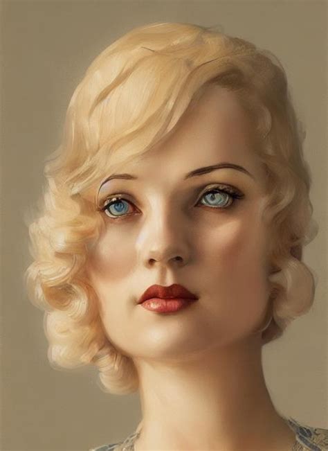 Portrait Of 1920s Finnish Woman With Blonde Hair And Openart