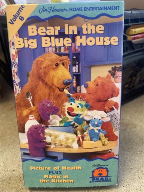 Bear In The Big Blue House Volume 6 Picture Of Health Magic Kitchen Vhs