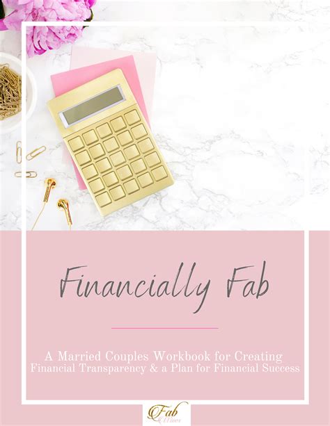 Financially Fab Workbook For Married Couples Fab Wives
