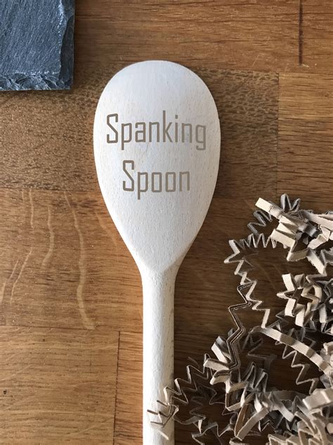 Spanking Spoon Engraved Wooden Spoon Cooking Spoon Can Be Etsy