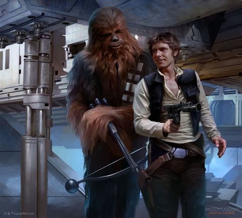 Chewie We Are Home Star Wars A Good Blaster At Your Side By Paolo