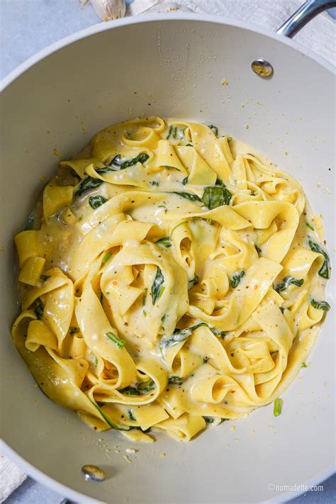 One Pot Creamy Garlic Butter Pasta Nomadette