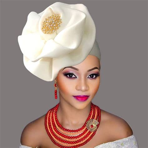 2018 African Headband Turban Cap Nigeria Gele Pretty Head Wraps For Black Women African Turban
