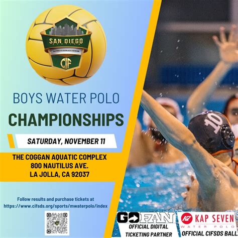 The 2023 Cifsds Boys Water Polo Championships Continue This Week Cif