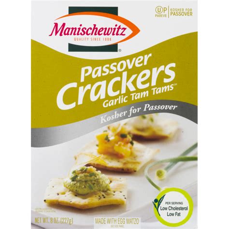 Kosher Manischewitz Passover Garlic Tam Tam Crackers Oz