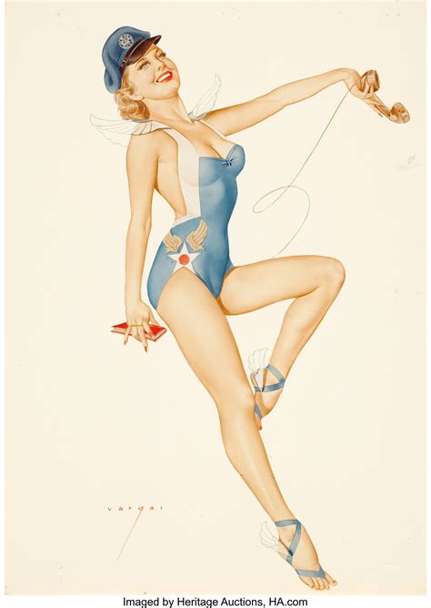 Alberto Vargas American 1896 1982 Us Air Force Girl Ace Of Lot 78297 Heritage Auctions