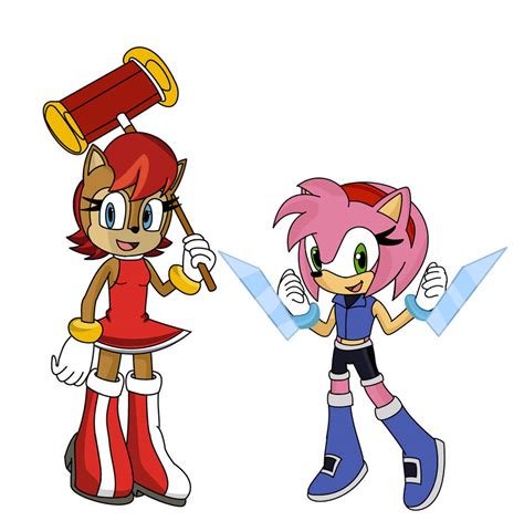 Sally And Amy Attire Switch By Edgeworth87 On Deviantart