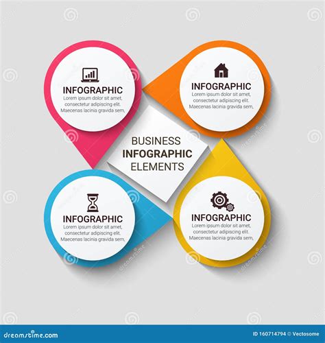 Simple Modern Infographics Template Vector Infographic Element