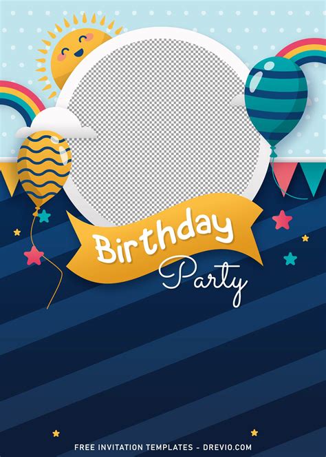 Birthday Invitation Template Editable Polito Weddings