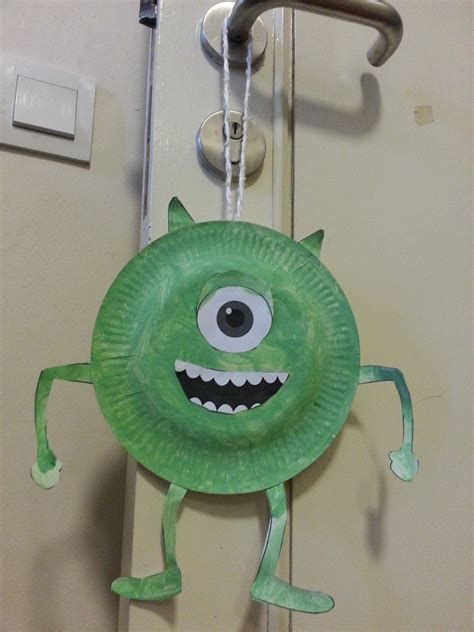 Monsters U Mike Wazowski Paper Plate Craft Most Definitely Doing This
