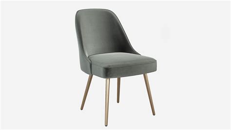Key details 18w x 23.1d x 33.4h. 3D model West elm Mid-Century Upholstered Dining Chair