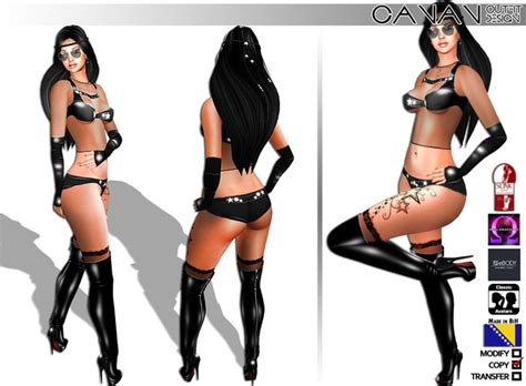 Second Life Marketplace Canan New Sexy Outfit Black Cat