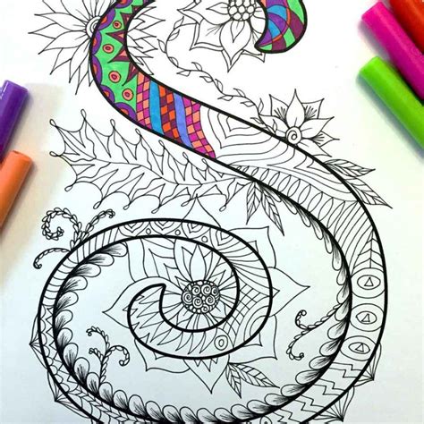 49 Zentangle Lips Pdf Coloring Pages Hoyei Nadiah