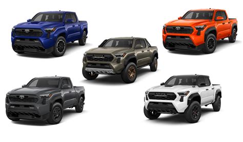 2024 Toyota Tacoma Colors Chart Colly Diahann