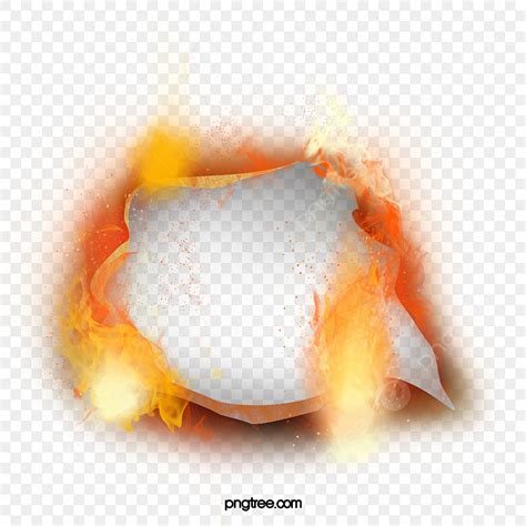 Flames Burning Flame White Transparent Hand Painted Paper Flame Texture Burning Special Effect