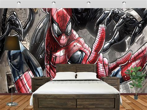 Spiderman Escaping Death Wallpaper Escaping Death Wall Mural