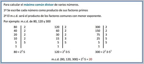Como Calcular El Maximo Comun Divisor De Dos Numeros Printable