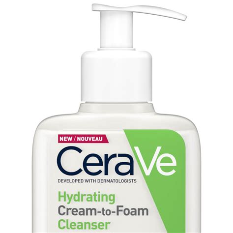 Cerave Hydrating Cream To Foam Cleanser With Amino Acids For Normal To