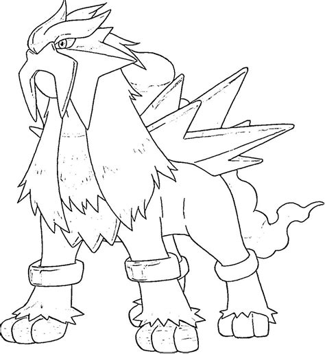 Print out this legendary pokemon coloring pages and enjoy to coloring. Entei Pokemon Coloring Pages - Free Pokemon Coloring Pages