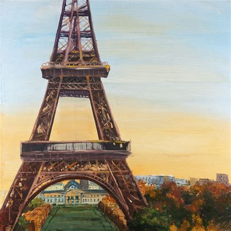 Somerset House Images Eiffel Tower By Dawn Oil Painting Paint