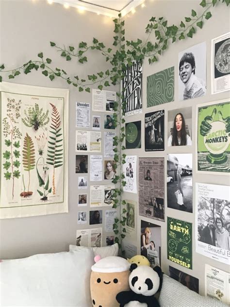 My Room Wall Collage Aesthetic Green Plant Aesthetic Room