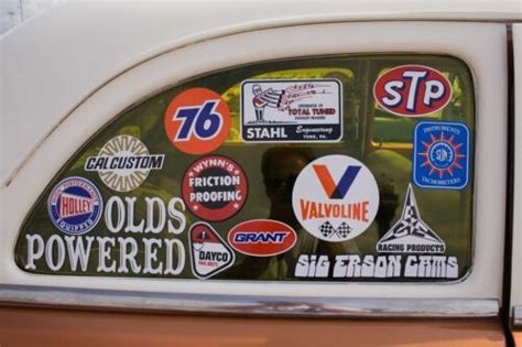 Vintage Hot Rod Decal Sticker T Pack X10 Car Toolbox Isky Scta Sun