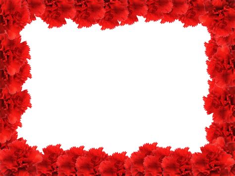 Valentines Day Border Flower Png Png Mart