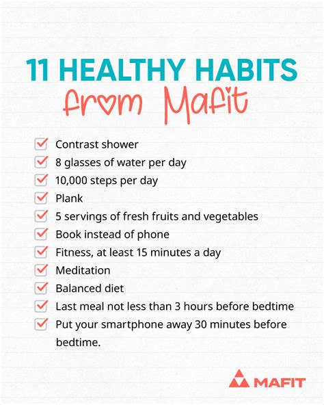 11 Healthy Habits Infographics Healthy Habits Good Habits Infographic
