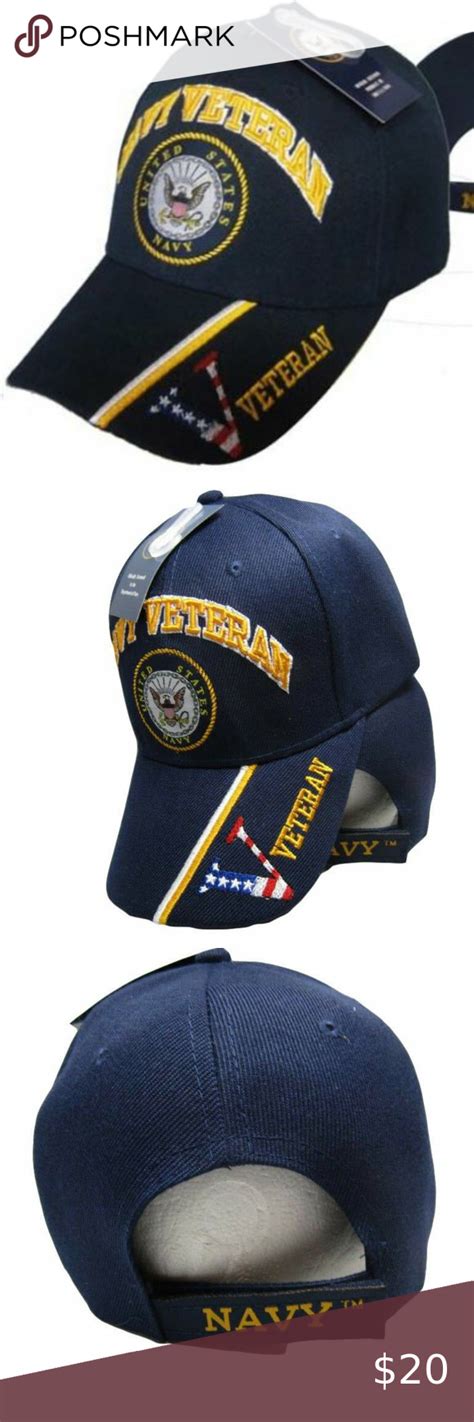 Us Navy Veteran Hat Vet Seal Usa Flag V Digital Us Navy Veteran Hat