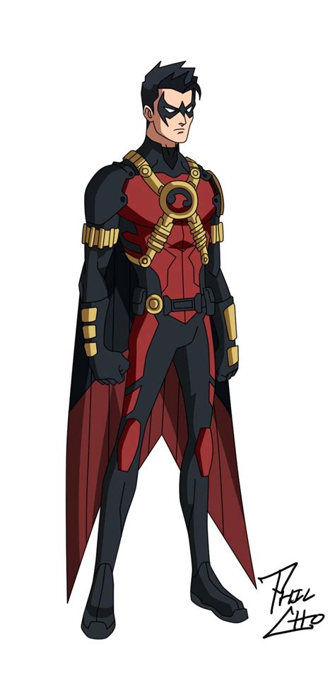 Red Robin Tim Drake By Phil On Deviantart Batman Y