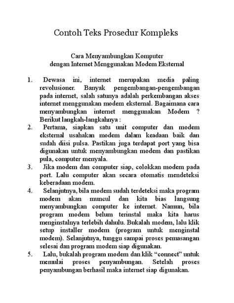 Contoh Teks Prosedur Kompleks Dengan Penegasan Ulang - Mobile Legends