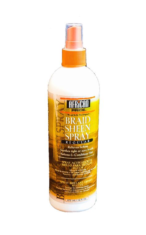 What works for me doesn't always work for her so this will be a great diverse. African Pride Braid Sheen Spray - 473ml - Black Beauty Store