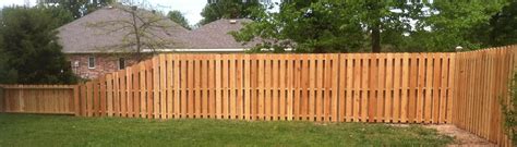 A shadow box fence is usually built to a height of about 8 feet tall. shadow box fence | DeGraff construction llc cedar shadow ...