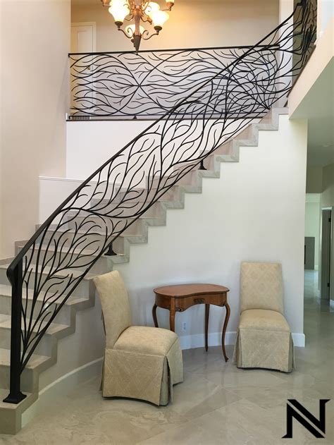 Modern Staircase Railings — Ornamental Iron Works Naddours Custom