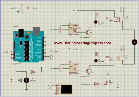 Dc Motor Speed Control Using Arduino In Proteus The Engineering Projects