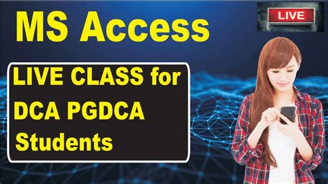 Dca और Pgdca 1st Sem Ms Access के महत्वपूर्ण प्रश्न एवं उत्तर Live