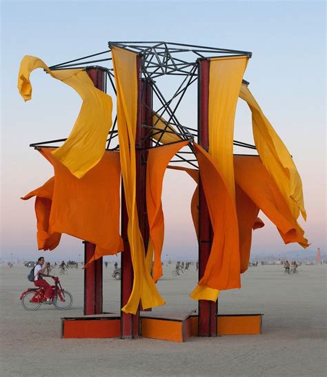 Trey With Wind Sculpture Wind Sculptures Burning Man Black Rock City