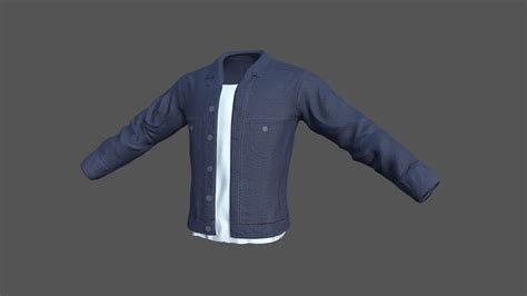 Denim Jacket Download Free 3d Model By Khelferty99 1f11ec5 Sketchfab