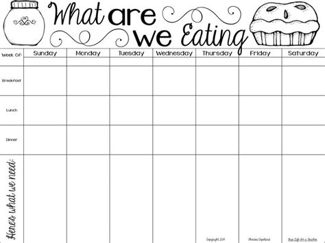 When breakfast, brunch, lunch, dinner, and supper are used to refer to our everyday meals, they is no article. 5 Best Images of Meal Planning Guide Printable - Thanksgiving Dinner Planner Printable, Healthy ...