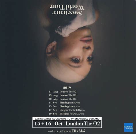 Ariana Grande Sweetener World Tour 2019 Setlist Uk Dates And Venue