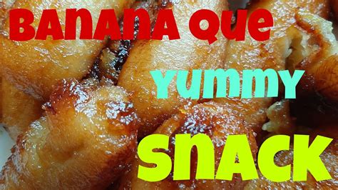 How To Cook Banana Que Youtube
